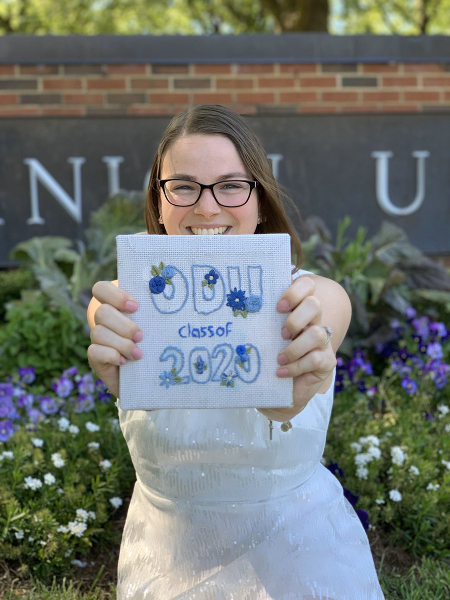 Graduated in 3 years with a 3.95 GPA with a job lined up 😜 ODU changed my life. Thank you to everyone who had a part in this story. I am so proud to be an ODU alumna! #ODU2020