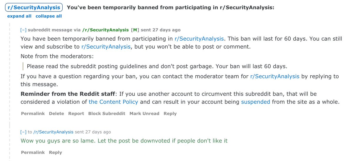 Also, while I wait to hear back from these 1984 fans, let me show you how I got banned from r/SecurityAnalysis! Apparently a meme that got 2k likes didn't fit their sub.That's OK, you guys can continue having barely any readership!The banned meme:  https://twitter.com/MasaSonCap/status/1249692842957721605