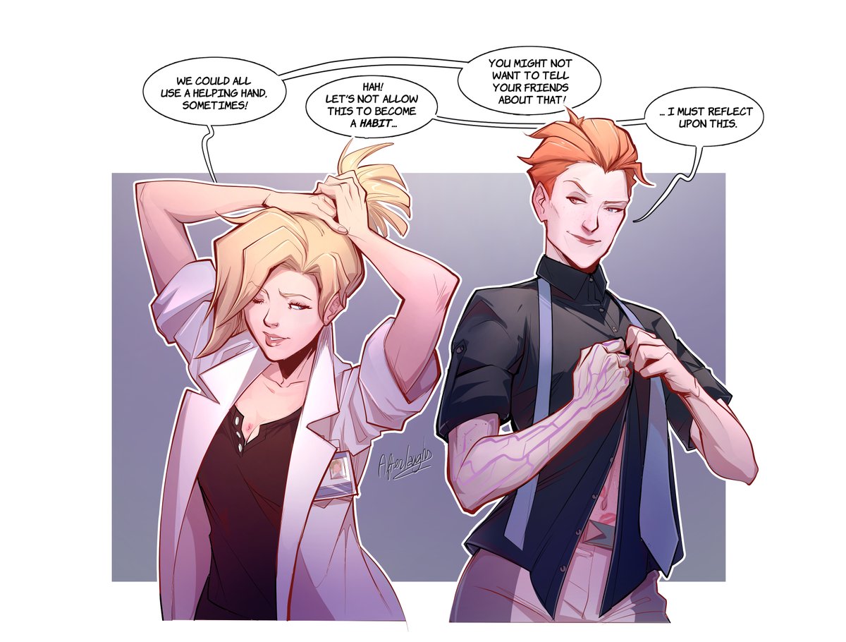 Colored drawing of an old unfinished sketch! 
#moicy #impliednsfw