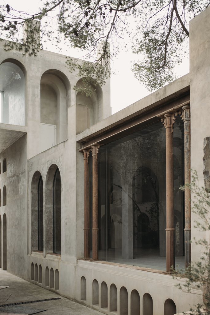 The estate of Xavier Corberó, a Catalan sculptor. It has nine structures that form a labyrinthine of studios, living areas, artist residences, and gallery spaces.

It’s 40,000 sq ft and took over 40 yrs to build — a multi-decade exploration.