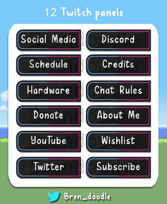 QueenDoodle_'s tweet photo. ⭐️New panel sets! ⭐️

Set 1: https://t.co/H8z6zWEVHc
Set 2: https://t.co/CnOc6A6pY0

One set per design available, unique to 1 purchase, can always make extra for €3 per panel! 

RT = ♥

#twitchpanels #twitchemotes #twitchstreamer #twitchartist #twitchaffiliate https://t.co/83WuYFDfuA