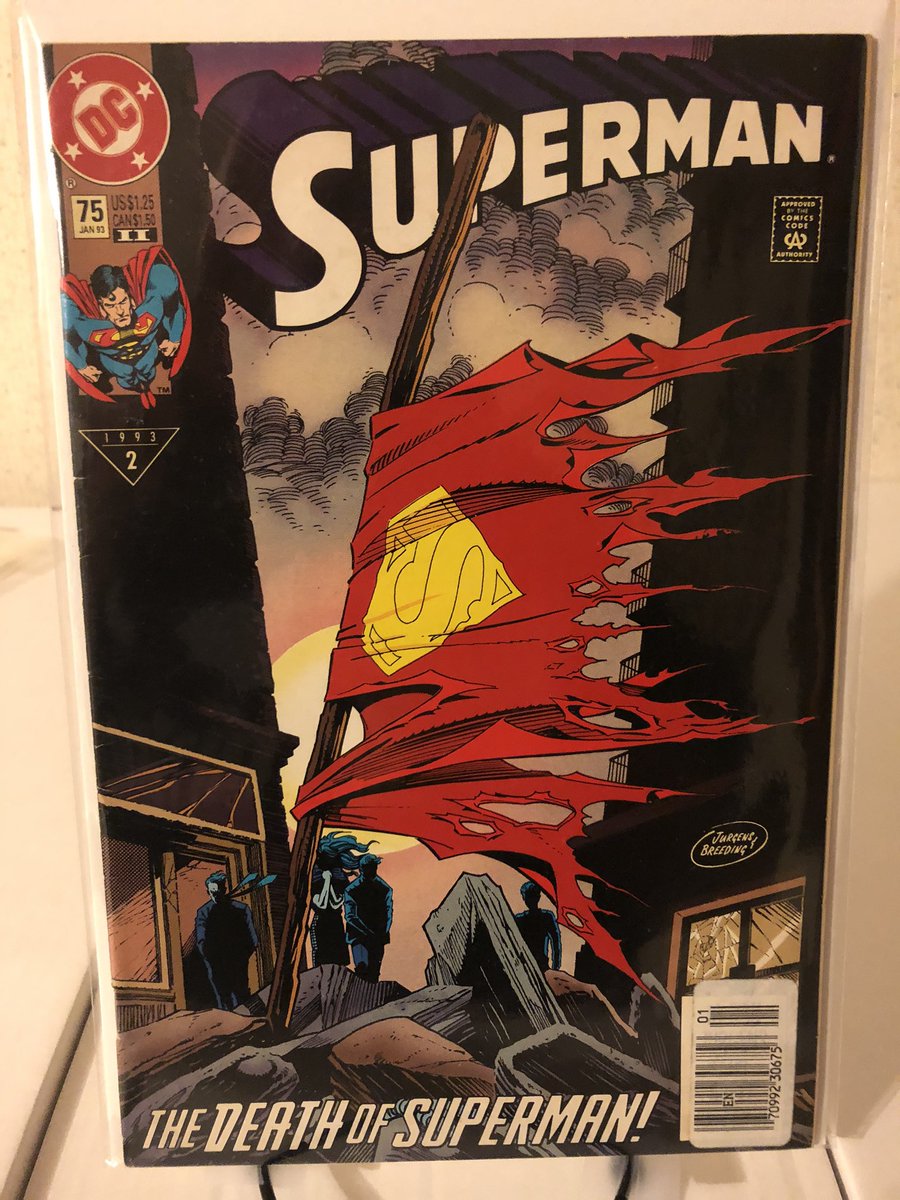 FanBoyAtLarge's tweet photo. #Superman75 appreciation post 
Prints I-IV 
The Death of #Superman 
By @thedanjurgens and @Brett613 https://t.co/cBygzDfY7K