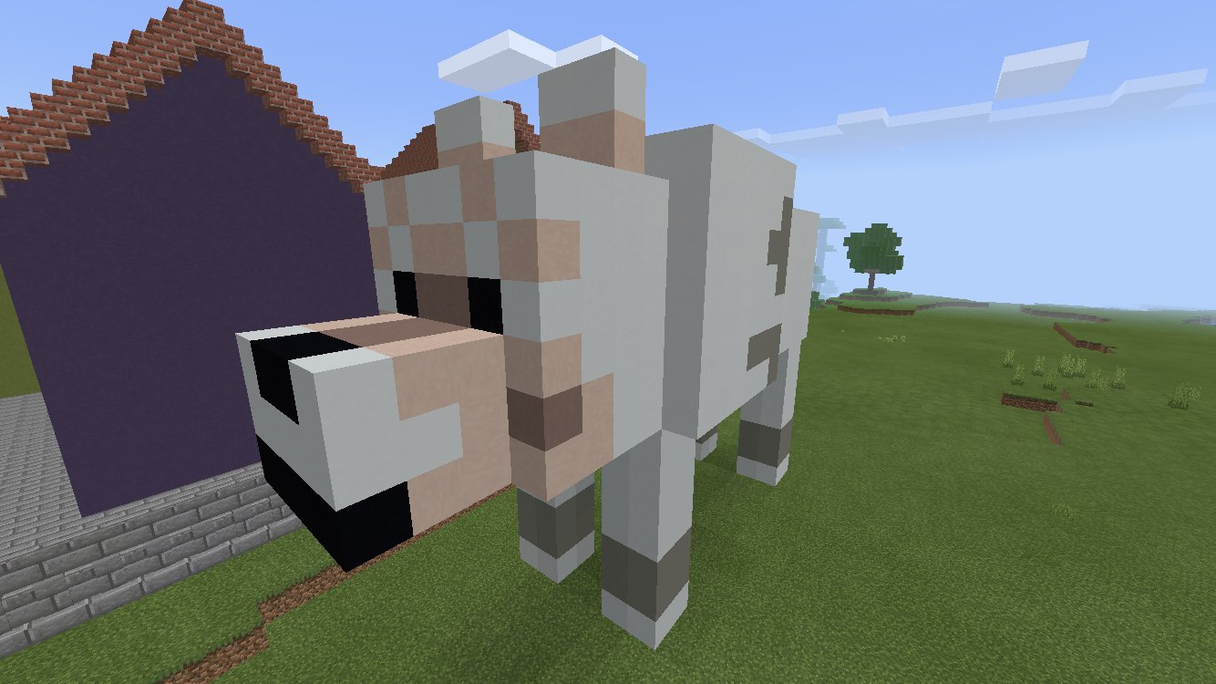 マイクラ中毒者 Twitterren 次はペット系モニュメントを作ろう という事で 狼のモニュメントを建てた マイクラの狼はワンワン鳴くし 懐くとめちゃいい子になるから可愛くてたまりまへんわ マイクラpe マインクラフト 狼 オオカミ Minecraft