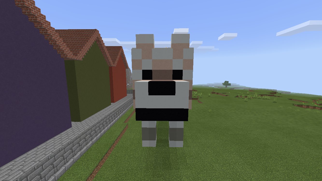 マイクラ中毒者 Twitterren 次はペット系モニュメントを作ろう という事で 狼のモニュメントを建てた マイクラの狼はワンワン鳴くし 懐くとめちゃいい子になるから可愛くてたまりまへんわ マイクラpe マインクラフト 狼 オオカミ Minecraft