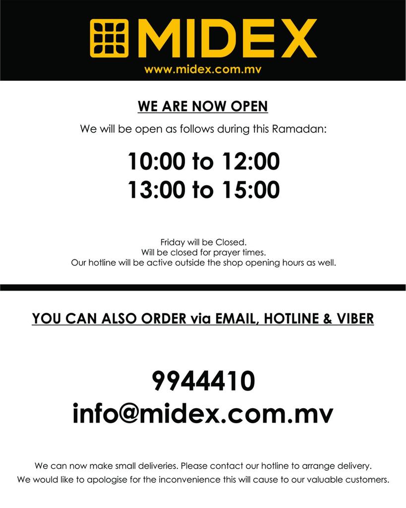 We are now open. 😎