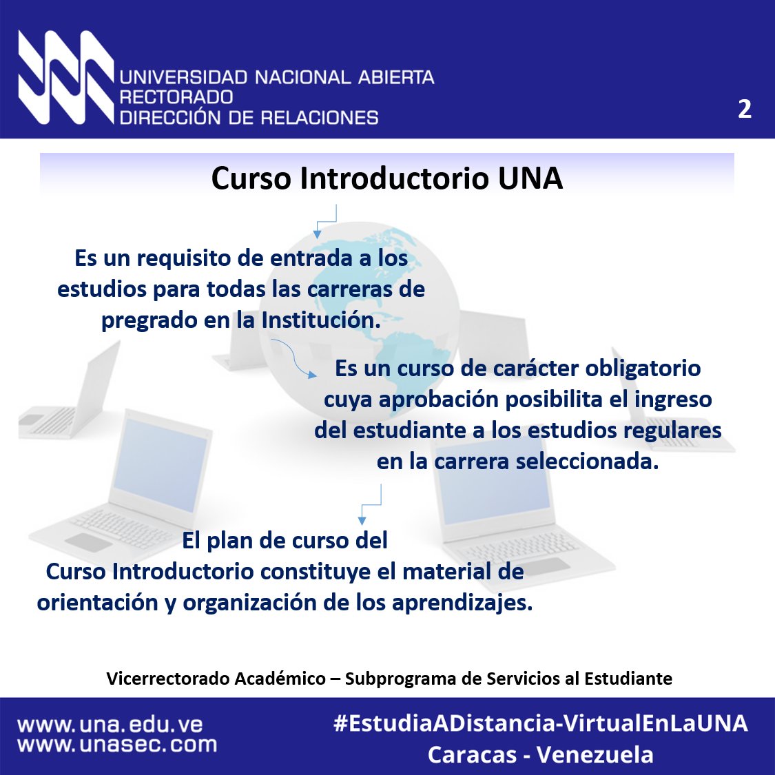 UNA_VE's tweet photo. ¡IMPORTANTE! Información sobre próximo Curso Introductorio en la #UniversidadNacionalAbierta para #EstudiosADistancia en flyers adjuntos. PARTE 1 . ¿Por qué debes hacer este curso?. #Venezuela 
@CesarTrompizVEN https://t.co/2bBQfetEK5