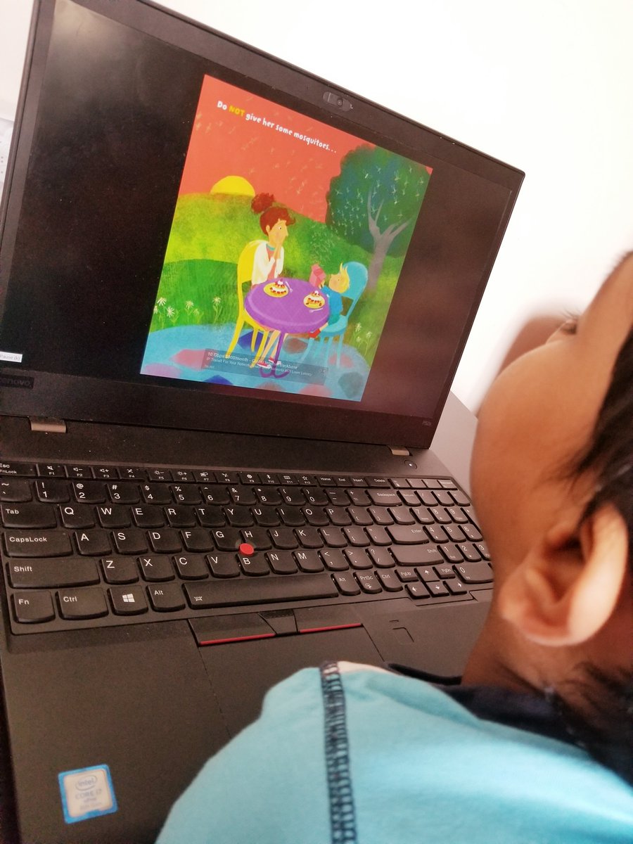 _MsLiang_'s tweet photo. Reading a book about Mother's Day online, finding words within the phrase "Mother's Day" and making art for our moms! #EngagedAndLearning #Kindergarten #Literacy #Love https://t.co/zbssq5nWBD