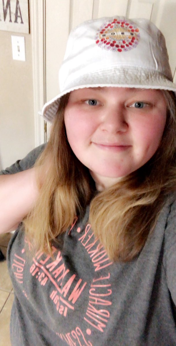 iridescentash's tweet photo. I finally got my Wildflower bucket hat and I love it! @5SOS https://t.co/o06WNdaOX6