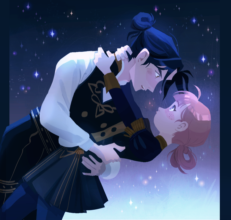 #AnnetteWeek2020 ~ day 4 ~ dance✨

"The waltz ends on a dip, and for a moment, the midwinter night freezes them in place, her fingers curling into his collar, stars caught in her eyes, his head bowed close enough to—to what?" 

archiveofourown.org/works/21098699…