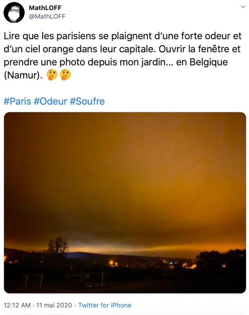 Une odeur de soufre