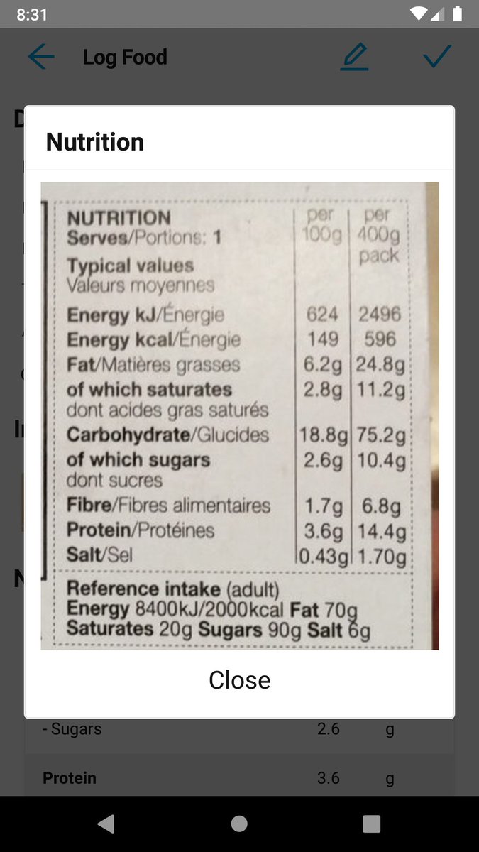 NotesOmnom's tweet image. No more guessing if you&apos;re logging the right food!
Your search now shows pictures for products &amp;amp; #recipes!

You can even see see pictures of the #nutrition label and #ingredients!

Upgrade your #diet to OmNom Notes, the #privacy first #calorie counter!