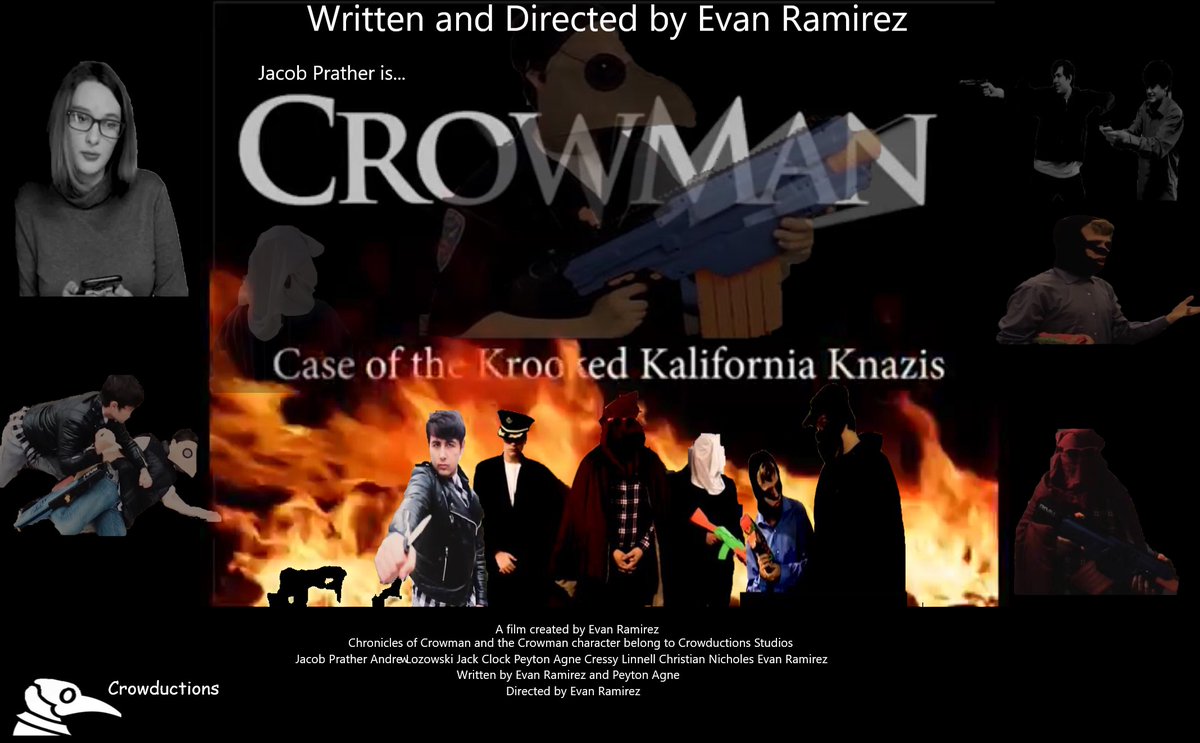 clock_jack's tweet photo. #MyGenerationIsResponsibleFor Chronicles of Crowman made by Evan Ramirez and 7 more of us in 2018, the best high school film ever made.
https://t.co/jAodCGGVf6
(Please...?) https://t.co/I8GpDM8lQY