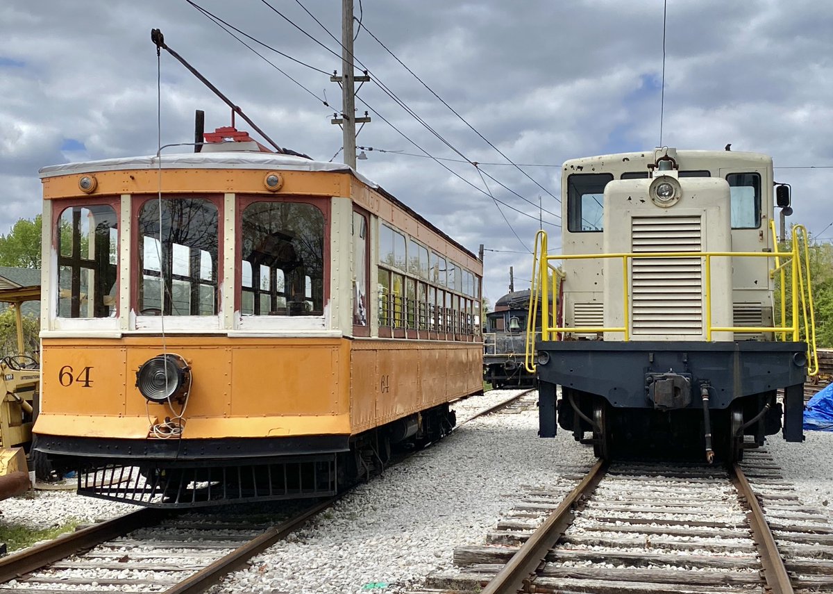 OhioRailway's tweet photo. Happy National Train Day from our three operational pieces - #64, #2 and #7178 ‘Roger’!

#nationaltrainday #ohiofindithere #ohiorailwaymuseum #onlyinworthington #interurban #ge65toner #railroad #ops64 #usax7178 #rogerthediesel #cse2 #steeplecab #steeplecablocomotive https://t.co/r5li2jS8hs
