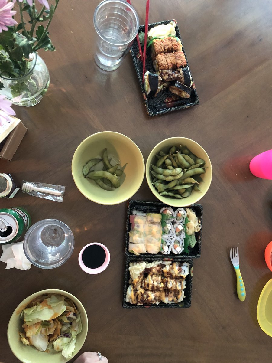 Seth_Palmer's tweet photo. Today’s #mothersdaydinner...sushi! #TogetherAtOneTable @SundaySupperUSA https://t.co/fYeapRBM01