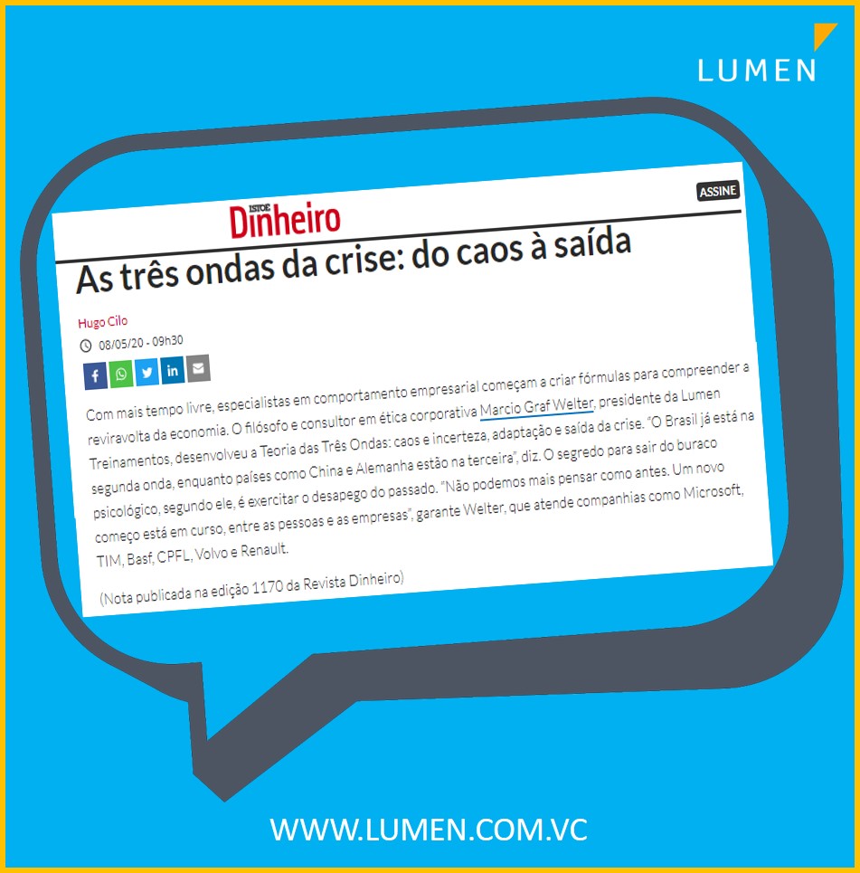 lumenacademy_'s tweet photo. 🔸 Lumen na Istoé Dinheiro - As três ondas da crise: do caos a saída
.
#lumencomvc #intoedinheiro #istoe #dinheiro #crise #caos #saida #ondas #quarentena #40tena #covid19 #corona #materia #saopaulo #brasil https://t.co/etZjbRJgDI