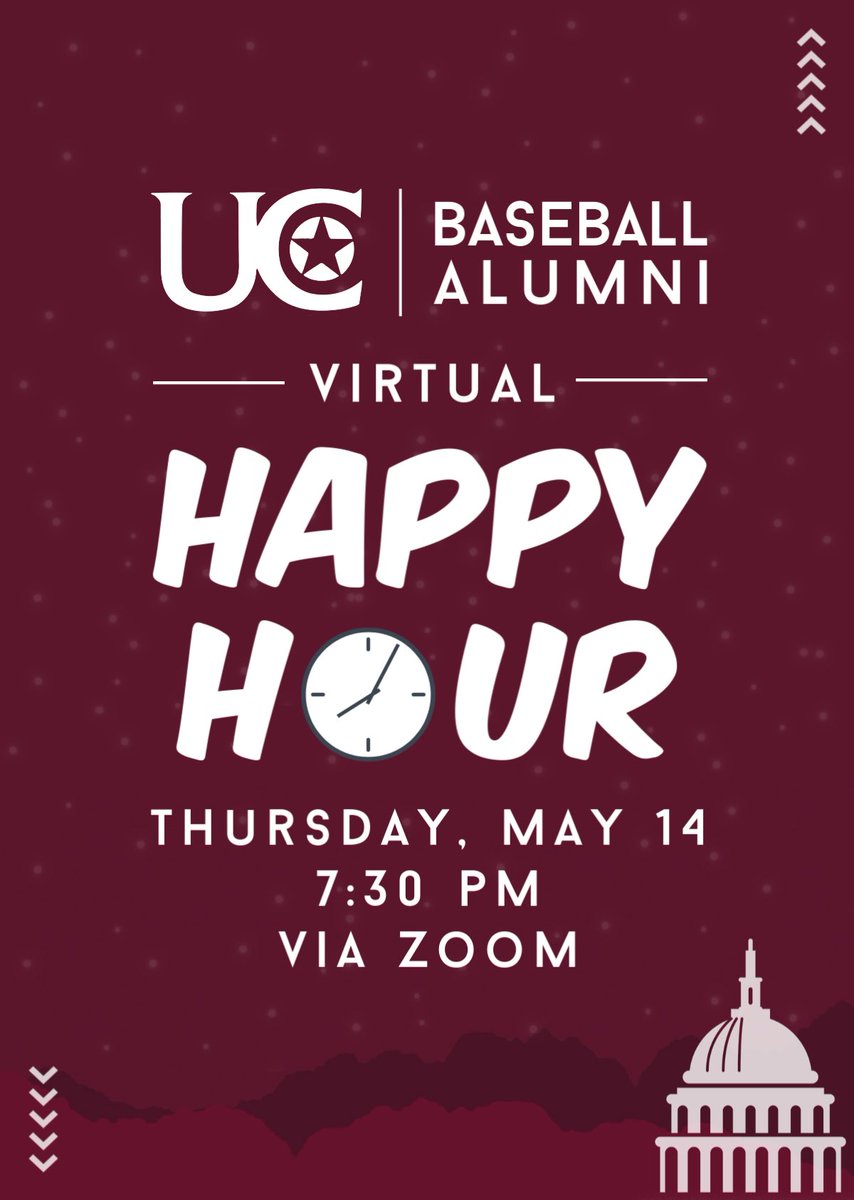 Uc Baseball We Want To Invite All Ucwv Baseball Alums Supporters To A Virtual Happy Hour This Thursday Evening This Event Will Feature Program Updates Opportunities To Share Memories