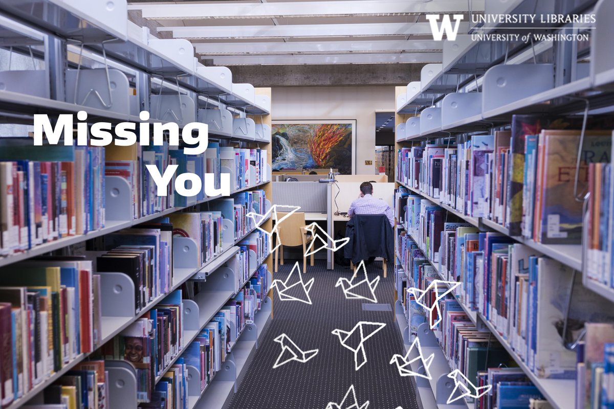 uwlibraries's tweet photo. We're missing you at the libraries, Huskies. Wishing you all the best with midterms! #YourLibrary https://t.co/PJkUogd1Ak

@UW @ASUWSeattle @UWHSL https://t.co/gHnXKvZ6Tj