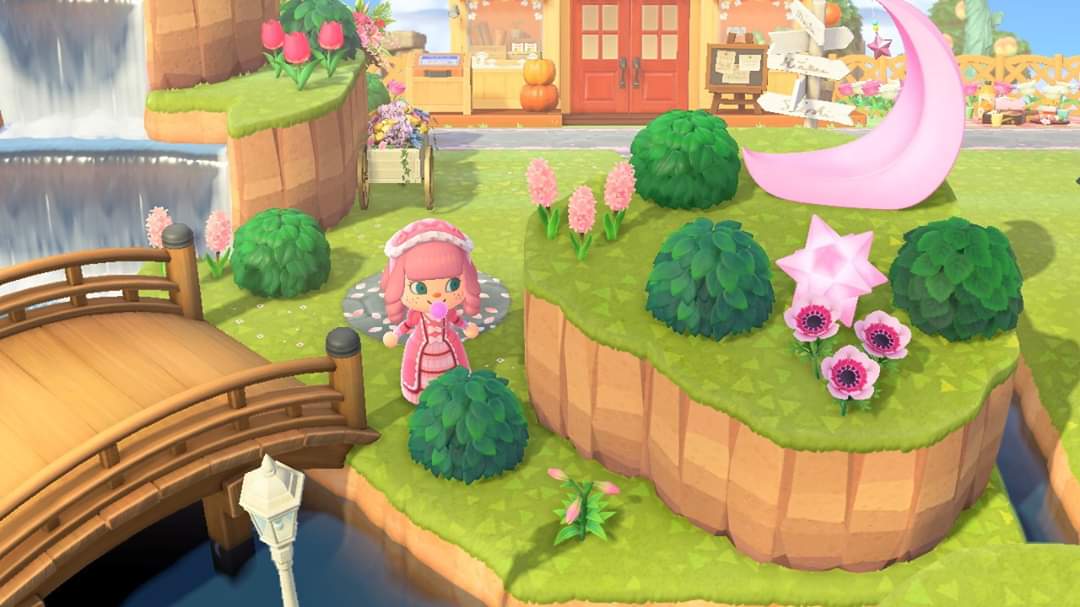 Pinktrassh's tweet photo. My island entrance 🍑🥰#animalcrossing #acnh https://t.co/Egq8GxOmjK