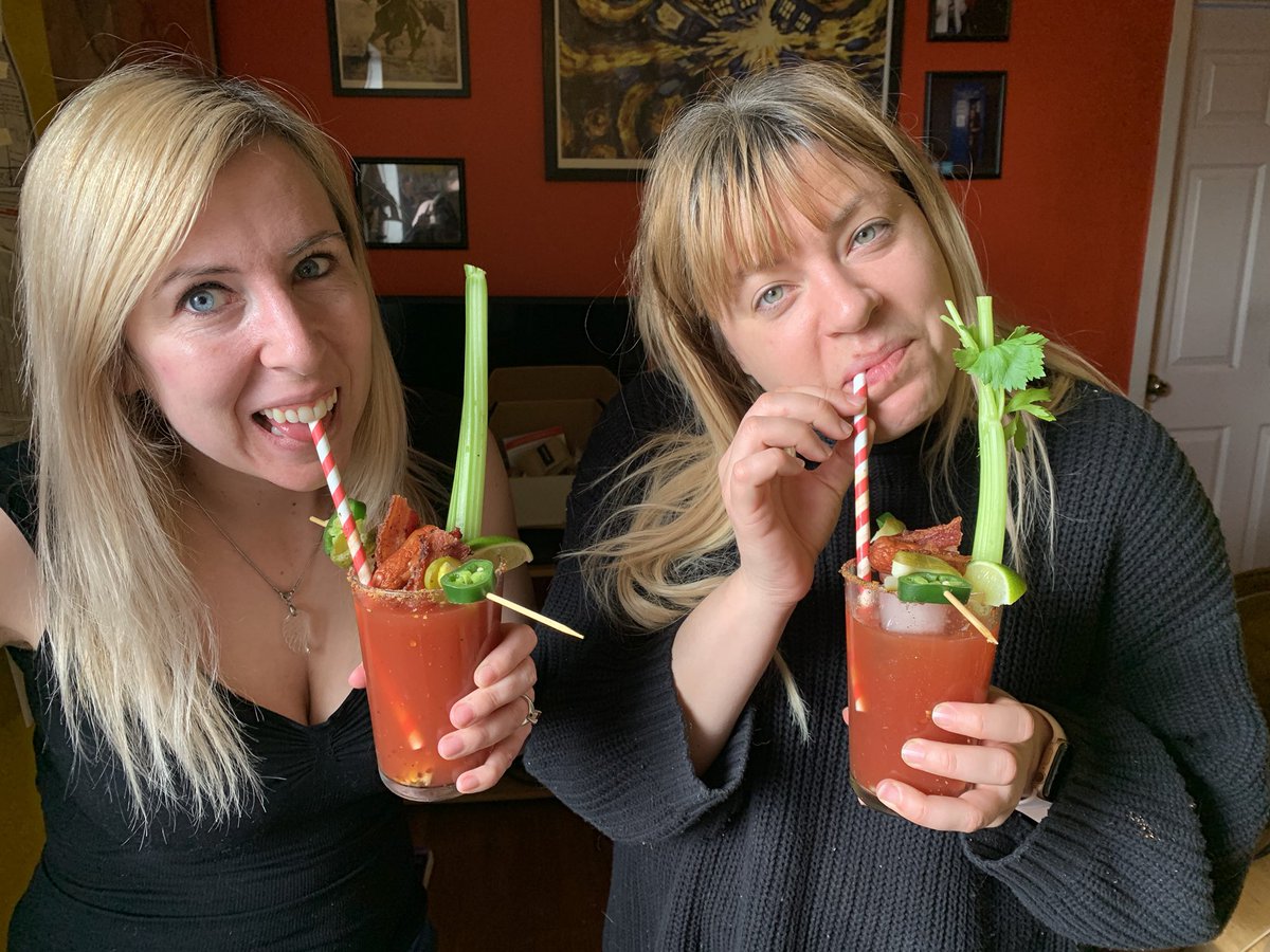 KevinJamesHunt's tweet photo. Prep is done and we are sitting down to eat after an epic #ironcovidchef challenge. We had to take a masterclass from @OfficialOksy on how to made Caesar’s but it was worth it. @GniteNet expect the final photos shortly! #quarantinecookingchallenge https://t.co/XqOFTSTbtB