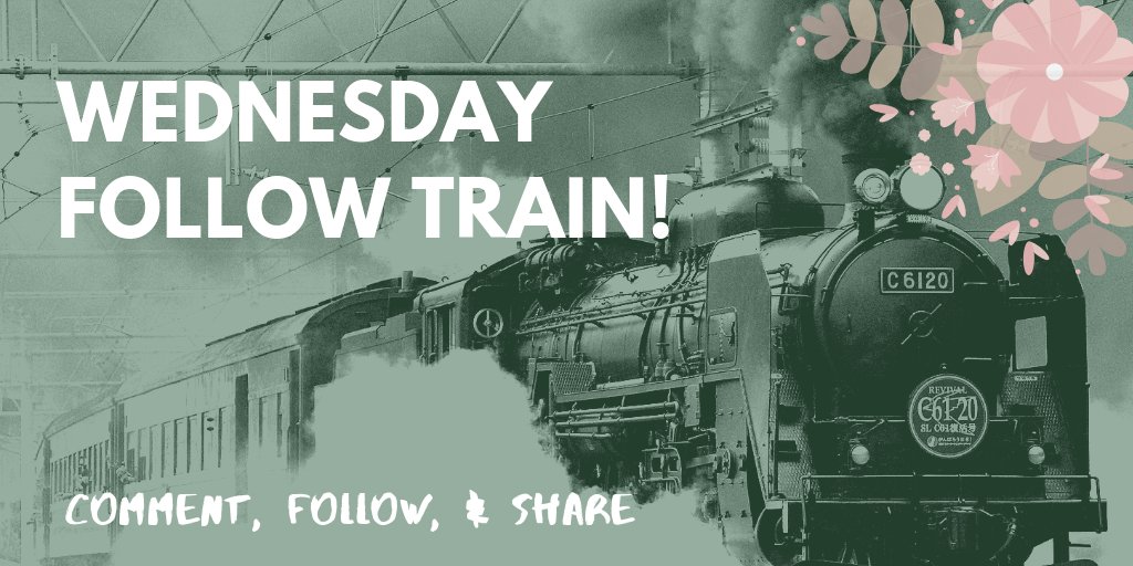 KatelynRaeBooks's tweet photo. Time for #WednesdayTrain! Comment below with your favorite recent read, follow those you wish to, & RT to invite more people.
Letโs add as many train cars as we can & grow our community!
#WritingCommunity #ReadingCommunity #WritersMeetWriters https://t.co/Q690G3vtI9