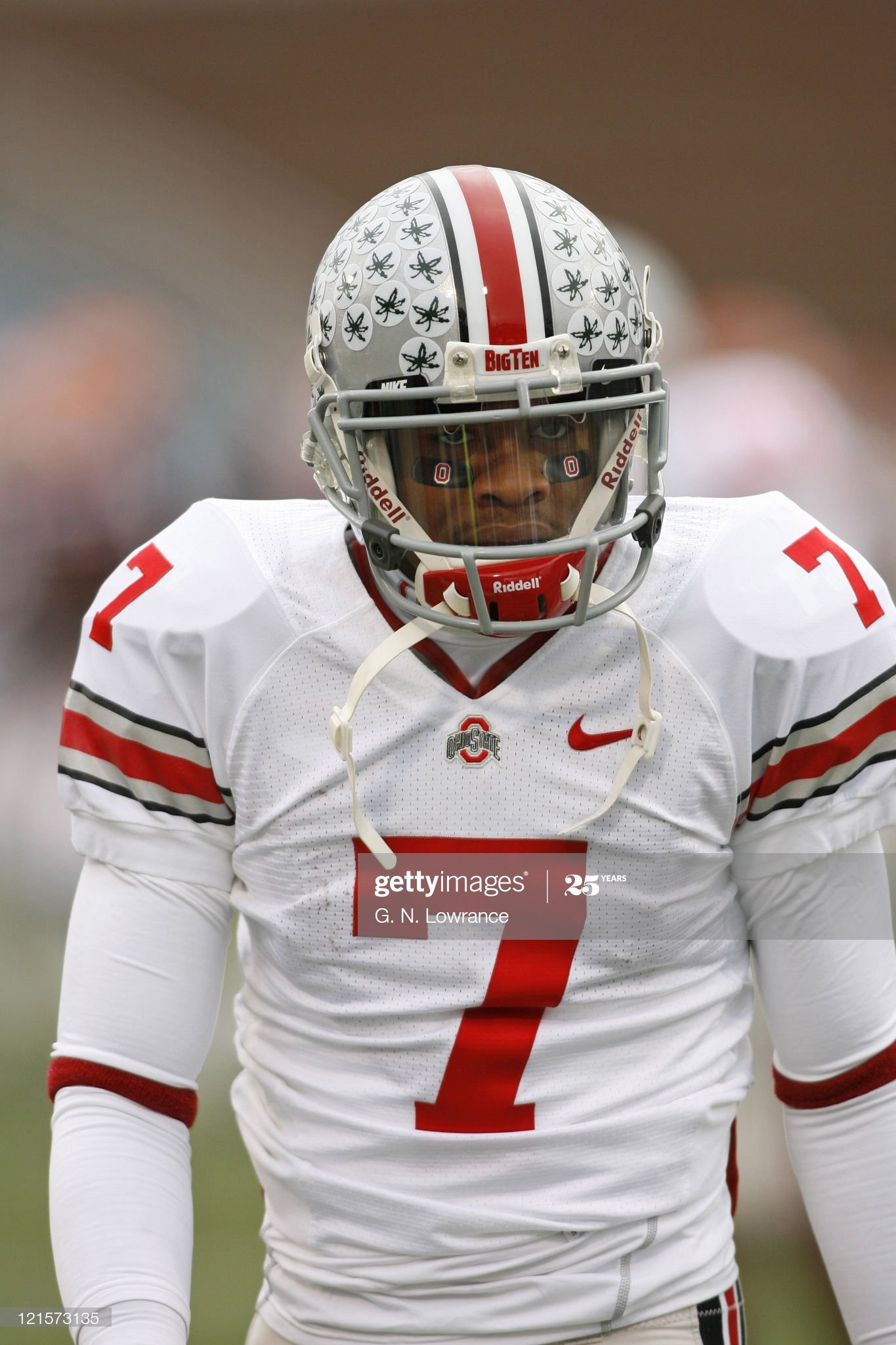 Who's excited for football season? • Ted Ginn Jr. in Ohio State #EyeBlack