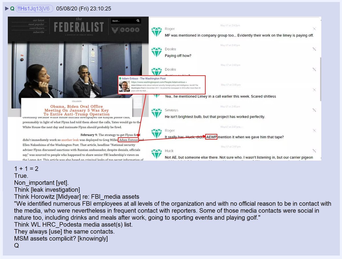 52) Q reminded us that the DOJ report on the FBI's handling of the Clinton email investigation found that FBI employees have many contacts with the media that serve no legitimate purpose.