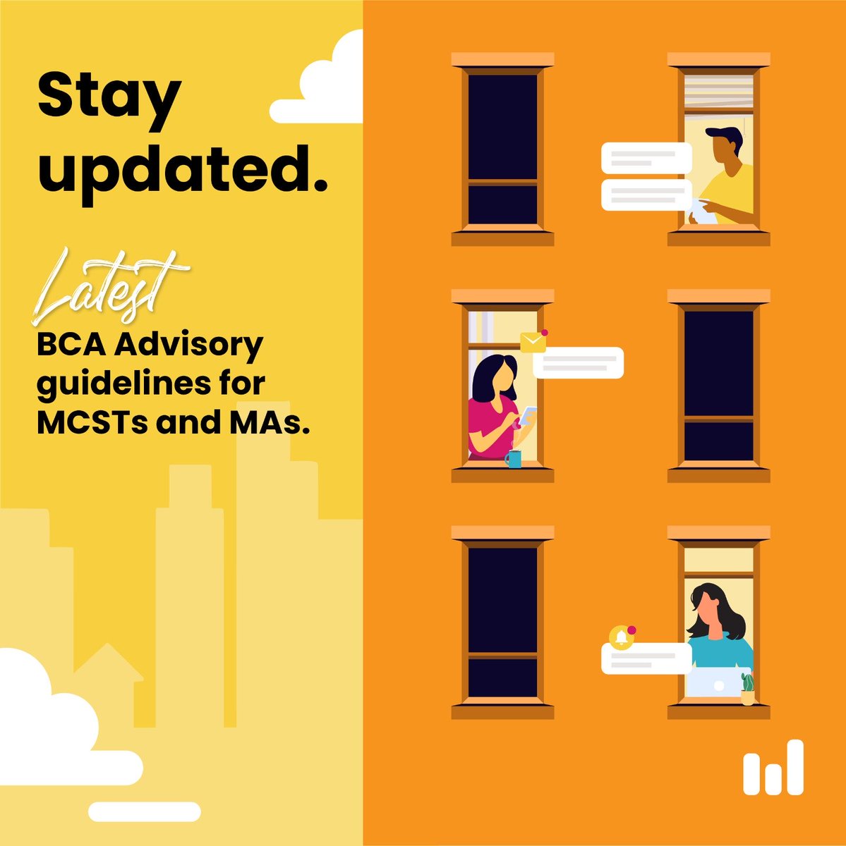 really_sg's tweet photo. Tired of trying to keep up with the latest building’s rules and regulations? Read our newest blog on the latest BCA advisory updates for #MCSTs and #MAs here: https://t.co/LB9xFW9nqA #rulesandregulations #advisory https://t.co/gm6DrJyuiD