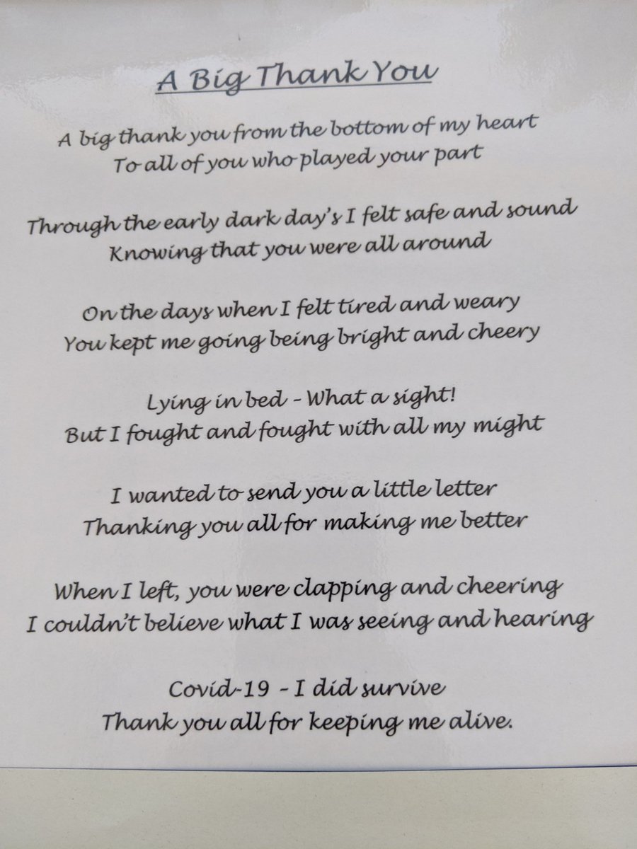 Received this today from one of our covid 19 survivors🌈
#ward23
@QEGateshead <a href="/emmanewto/">Emma Newton</a>