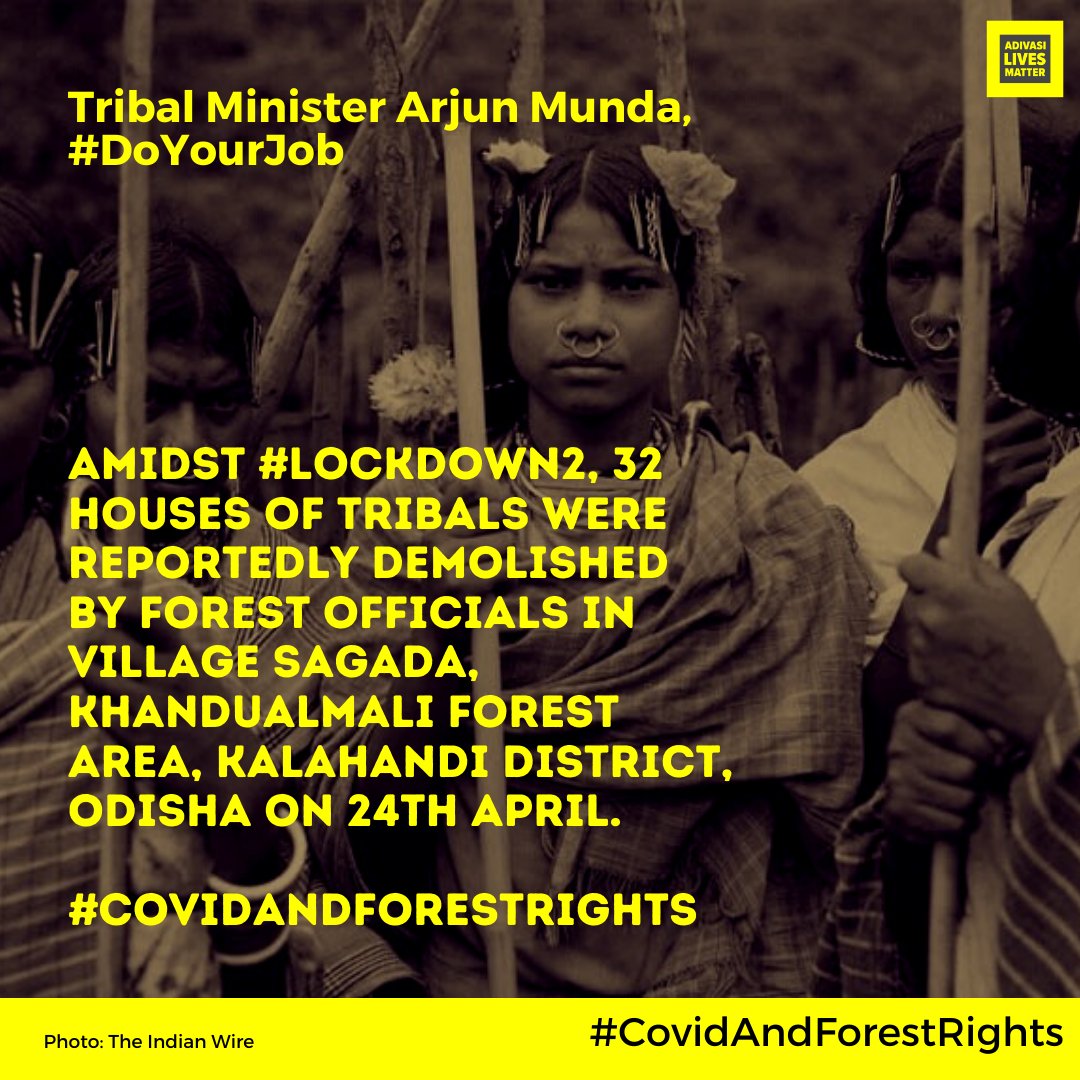 The  @moefcc somehow found ways to make situation worse for the Adivasi forest dwelling communities in  #Odisha  #CovidandForestRights  @MundaArjun  @renukasinghbjp  @TribalAffairsIn  @ncsthq  #DoYourJob