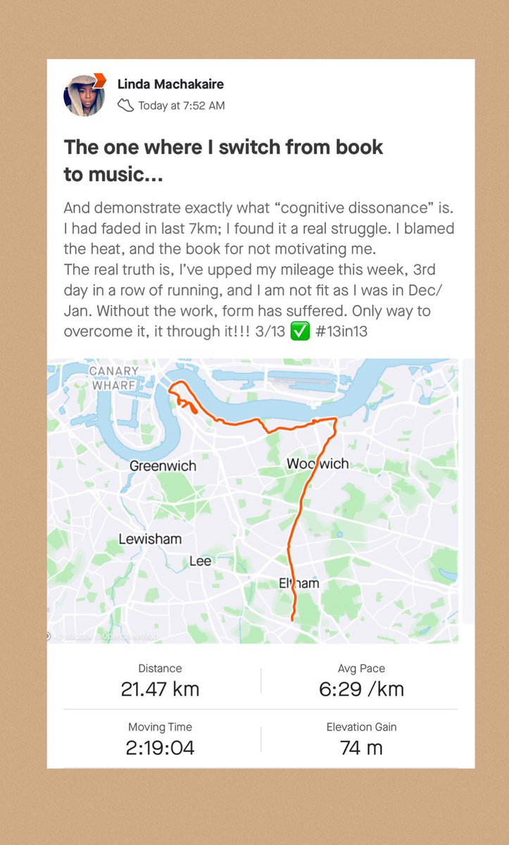 BestMidwifeEver's tweet photo. #MedalMonday
3/13 half marathons✅
Busy past week. Few jogs including a #RunWithMaud.
Current read: #mistakesweremadebutnotbyme
Explained why I blamed the heat 4 my “bad” half, not my self induced < form:
#dissonance.
Spent Sunday wishin #HMD 2rest of world!
#13in13 #run https://t.co/OMWWVHcquH