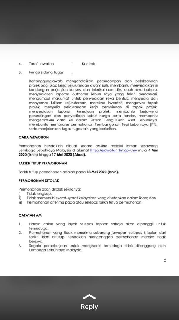 aQiEMZz96's tweet photo. Yang mana tengah cari kerja kosong tu, bole la try mohon. mana tahu rezeki kita. In sha Allah 🤲 https://t.co/LKBNmDfvhn