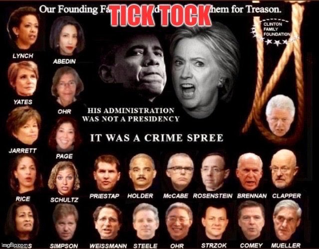 TimNellie69's tweet photo. #ObamaGate Heads will roll. No Scandals? Barrack 🤔 #NeverforgotBenghazi https://t.co/1gTXq8oPmu