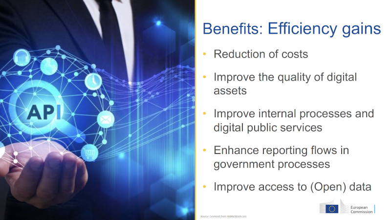 Joinup_eu's tweet image. Why should #governments adopt #APIs &amp;amp; which actions should be taken in developing them ❓

🔵The #APIs4DGov presentation from the #EC virtual workshop that took place on  3 April 2020, will give you 💬 insights about them❗
👉bit.ly/3erZ4Qu 

@lvaccari @Georges_Lobo