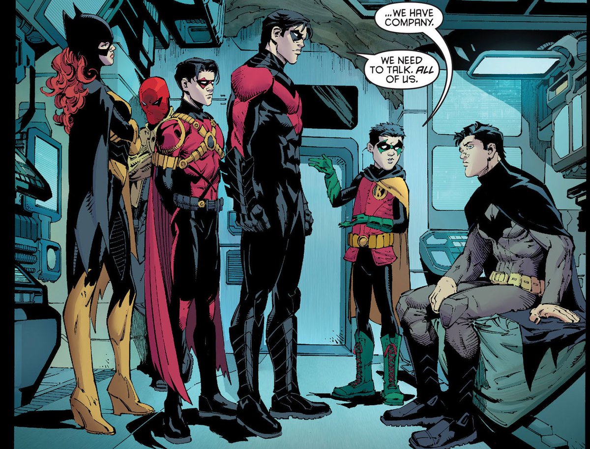 I much prefer reading their solo outings and seeing them grow individually as opposed to having them in mainline Batman booksThat said, the dynamic between all of them is fantastic to read. I do love it when they're all together fighting an enemy of just having banter