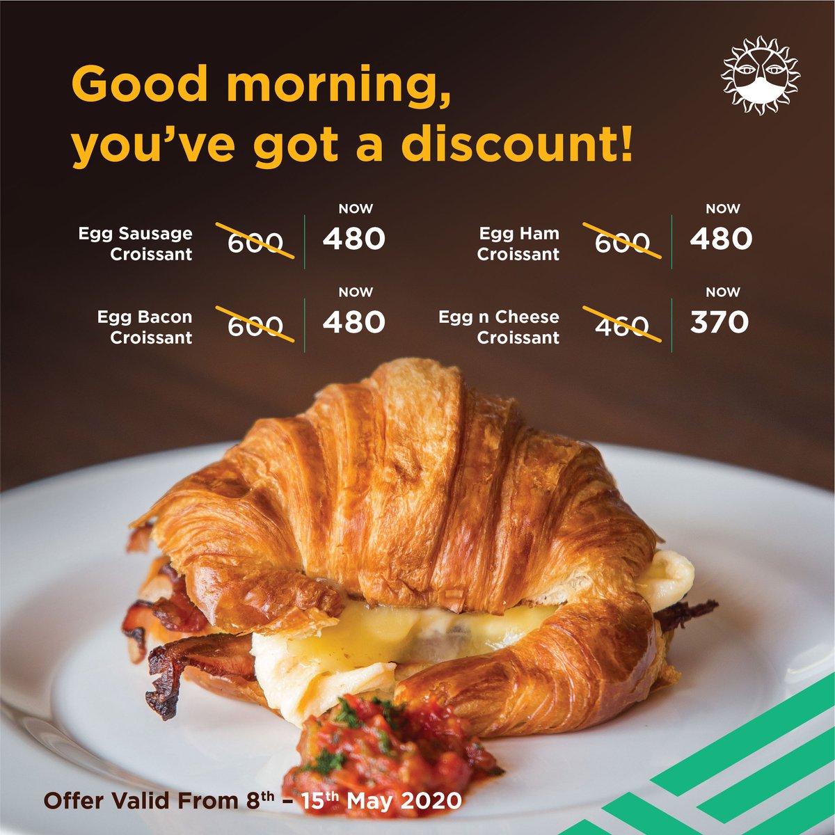 javahouseafrica's tweet image. Start the week off with a 20% OFF discount on breakfast sandwiches. Available on Uber Eats, Jumia Food, Glovo and Java branches. Tip: All Java breakfast items are available to order all day. What's your fave item off our breakfast menu? 
🥐 🥐 😍 😍 #BringJavaHome