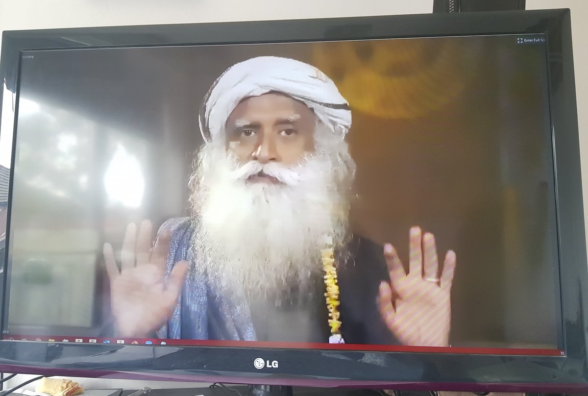 What an insightful session last evening from <a href="/SadhguruJV/">Sadhguru</a> for <a href="/TiEGlobal/">TiE Global</a> .. co-presented by <a href="/MrVikas/">Dr. Vikas Shah MBE DL</a> <a href="/tieuknorth/">TiE UK North</a> 
'Herd immunity is not the way  forward' loved that.. thank you for the sensible insight... 
In attendance with <a href="/raam_s13/">🇮🇳Raam Shankar🇬🇧</a>