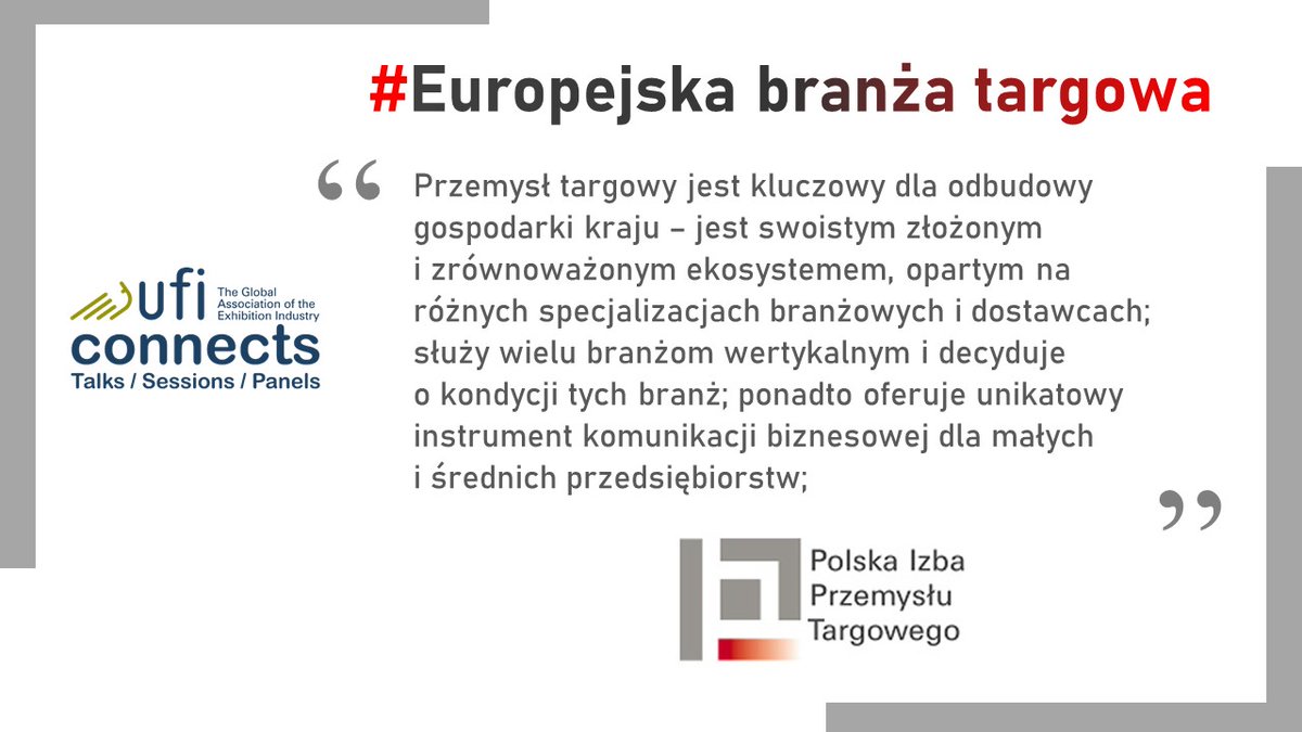 TomaszKobierski's tweet image. Trudno się nie zgodzić.
@UFILive #targi #PIPT #PolskaIzbaPrzemysłuTargowego