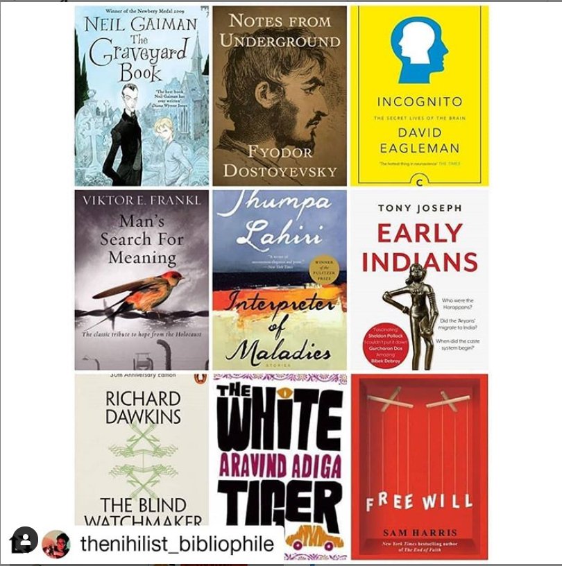 Repost of Shewatabh Chatterjee entry for our Lockdown and Reading Challenge.Check out his  #quarantinereads collection which screams 'well-read' - some brilliant books you can pick up for your next reading escapade Thread 1/14 #booksmart  #Reading