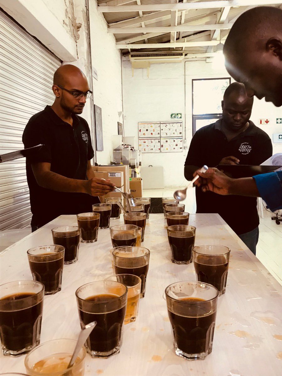 #reliefcoffee cupping in progress... Creating the ultimate #reliefblends that we’ll share with you soon! Have you signed up for relief coffee? We’ll still be offering amazing coffee at great prices. To sign up click on the link:  craftcoffee.co.za/relief-coffee/