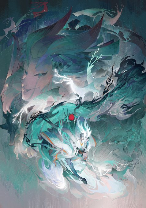 各位老师好,平时会有稿图,各种同人图,什么主题题材的练习都会做,随心所欲,有感而发!
@ACACsince5859 @Helium_Raven 