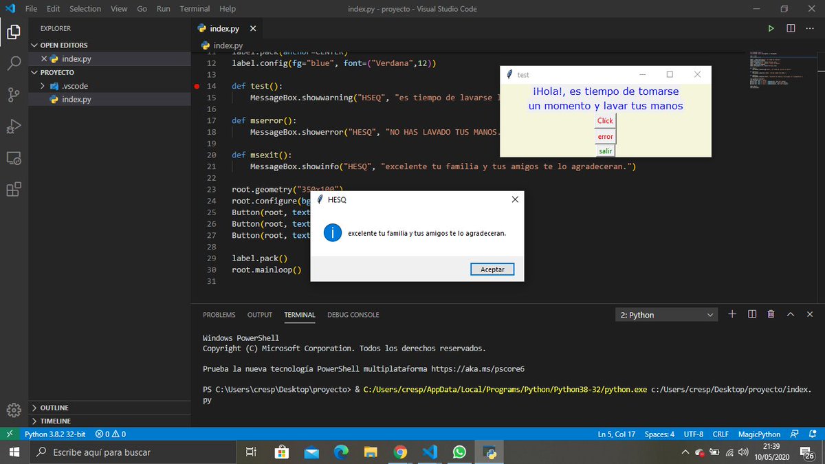 RICARDO1470's tweet photo. #pythoniscool :)) @HolbertonCOL @HolbertonCOL
#Python #PythonProgramming #Python3 #Graphicinterface https://t.co/CYUNESvlra