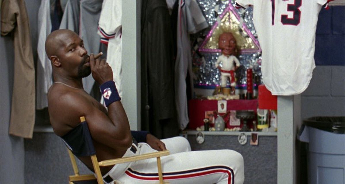 StephenNelson's tweet photo. Michael Jordan. Pedro Cerrano. Two guys who loved cigars &amp; hated breaking balls. #TheLastDance https://t.co/vBBdAfMvzC