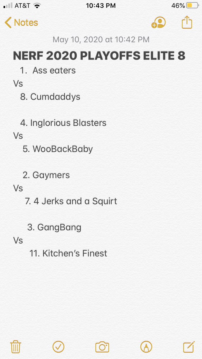 shsnerf2020's tweet photo. ELITE 8 https://t.co/HKMzTkvNRT