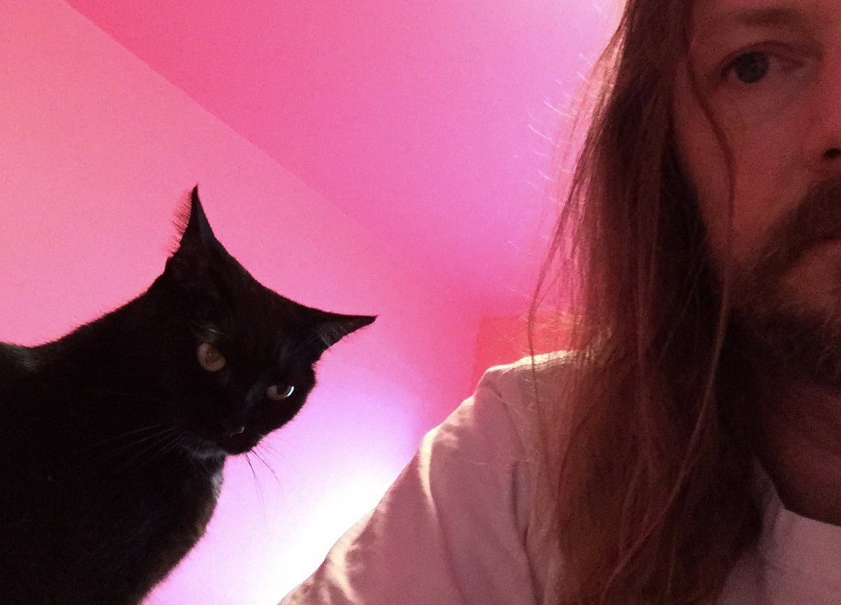 FilteredCat's tweet image. Me and Annabelle in October of 2015. Giving me the evil eye? She adores me. I adore her. She is 14 years old. A tumor is growing on her intestine. Bummer, man.