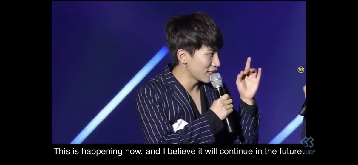 they said that everything’s going well with eunkwang’s plans so he said that he has another plan (wish) 
