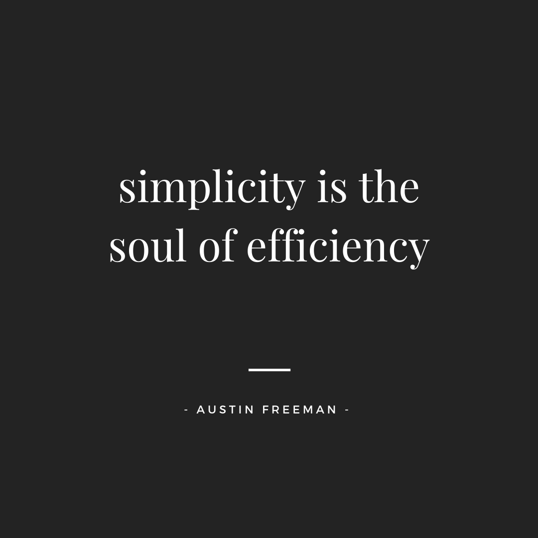 captegra's tweet photo. Make this the week you focus on simplicity. #efficiency #simplify https://t.co/1dGWoxjwHi