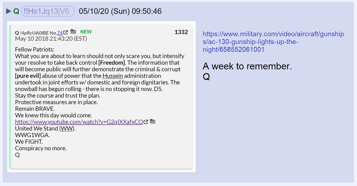 85) This message was originally posted 2 years ago. A week to remember.Buckle up, patriots.