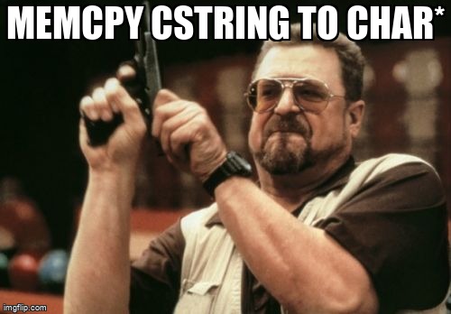 overflow_meme's tweet image. memcpy CString to char* stackoverflow.com/questions/1968… #c++ #memcpy