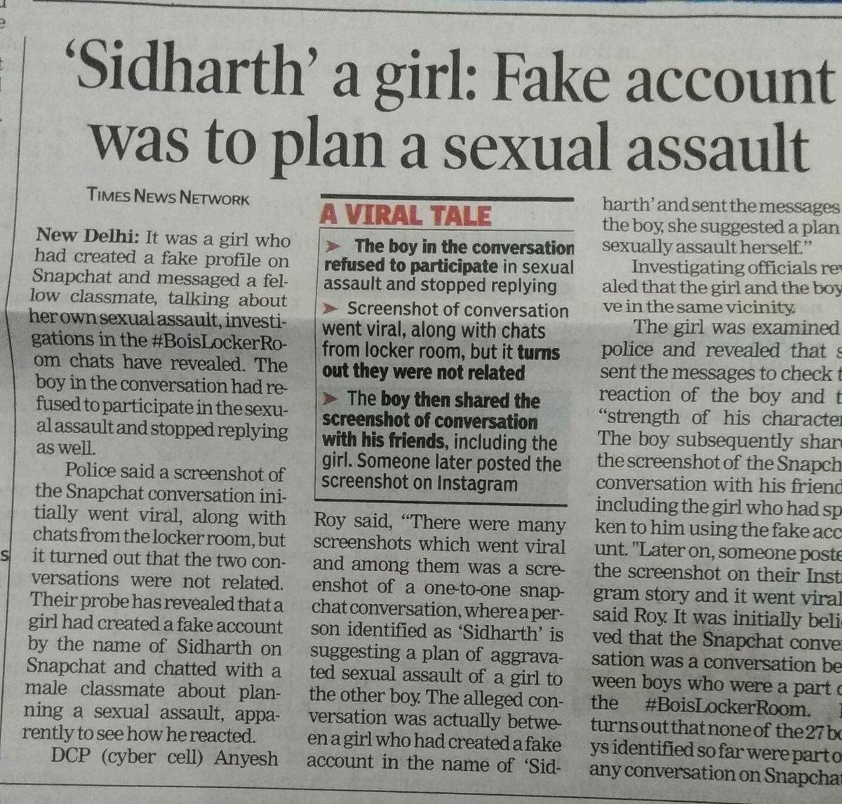 Will <a href="/SwatiJaiHind/">Swati Maliwal</a> now come forward to take action against the culprit. Can u bring back the boy to life who committed suicide ? #MediaTrial is killing the boys! @swarup1972 <a href="/sifchandigarh/">SIF Chandigarh</a> <a href="/iAnupamDubey/">Anupam Dubey</a> <a href="/DeepikaBhardwaj/">Deepika Narayan Bhardwaj</a> <a href="/MenWelfare/">Men Welfare Trust</a> <a href="/TheAmitLakhani/">Amit Lakhani</a> <a href="/antidespondent/">Amit MRA</a> <a href="/UNHumanRights/">UN Human Rights</a>