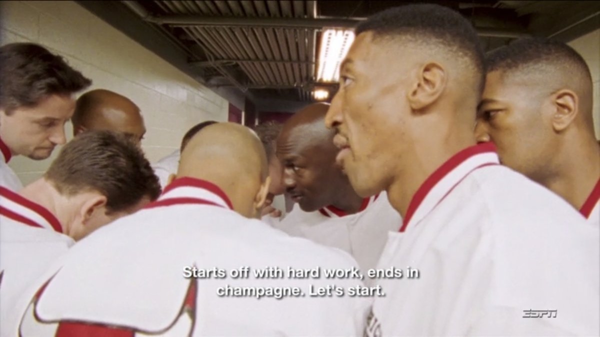 "Starts off with hard work, ends in champagne. Let's start." Michael Jordan

#motivation #TheLastDance